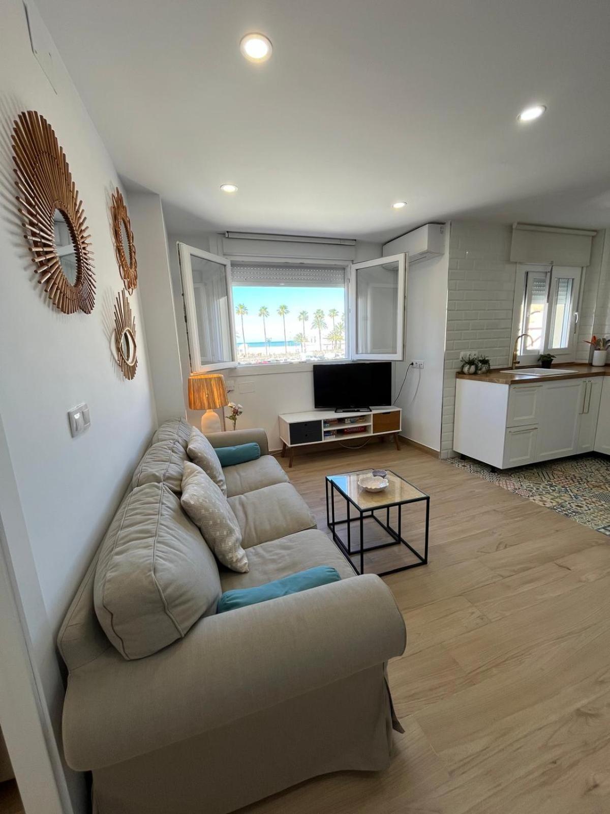 加的斯The Traveller'S House Con Vistas A Playa La Caleta公寓 外观 照片